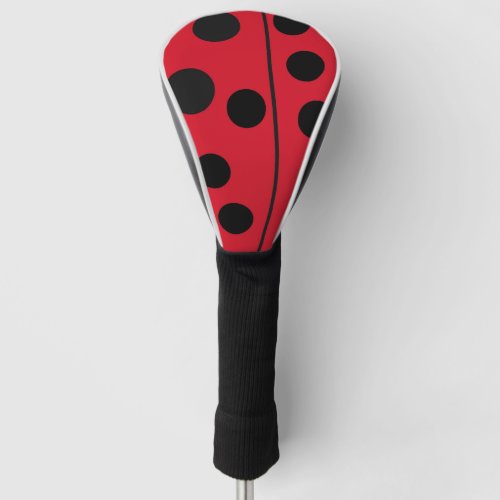 Lady Bug Red and Black Design Golf Head Cover