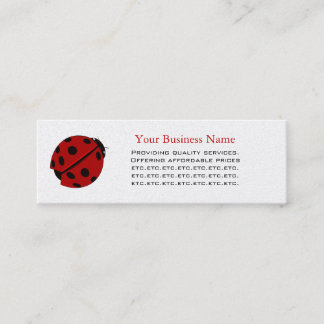 Lady Bug Skinny Business Card