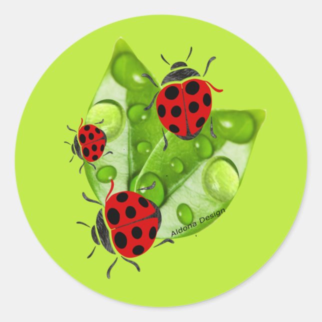 Lady Bug Sticker (Front)