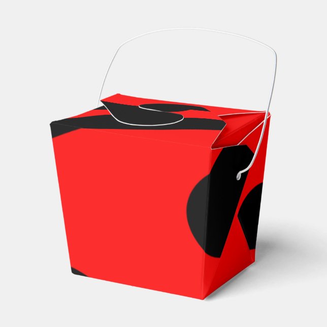 Lady Bug Take Out Favor Box (Front Side)