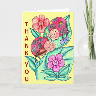 Lady Bug Thank You Card