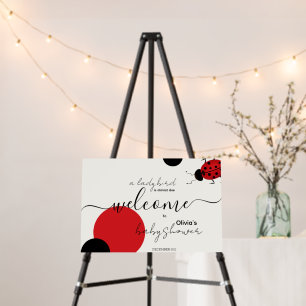 Lady Bug Theme Party Baby shower Welcome Foam Board