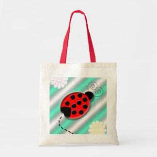 lady bug tote bag