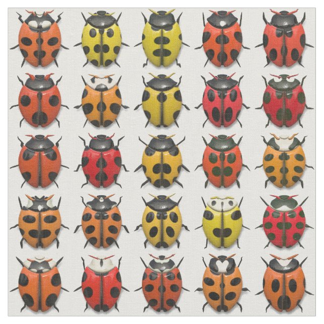 Lady Bugs 1 Custom Fabric (Close Up)