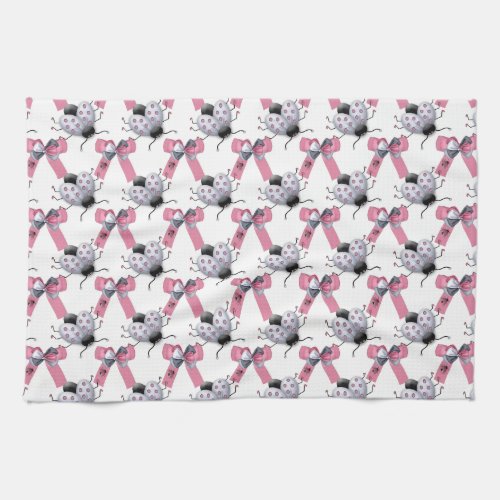 Lady Bugs and Bows Towel