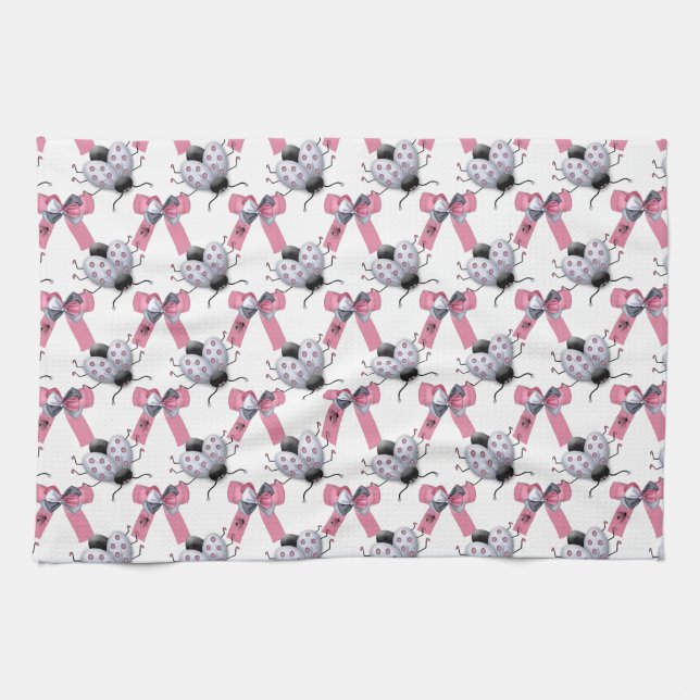 Lady Bugs and Bows Towel (Horizontal)