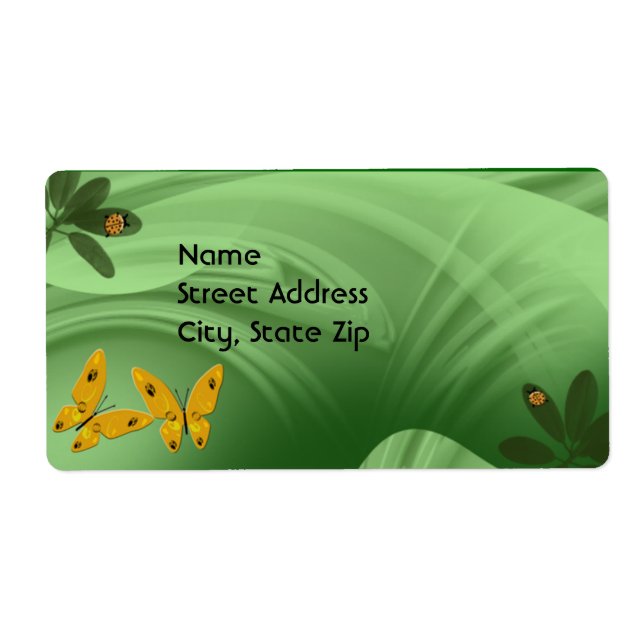 Lady Bugs and Butterflies In The Green Label (Front)