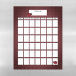 Lady Bugs and Red Corduroy on Perpetual Calendar Magnetic Dry Erase Sheet