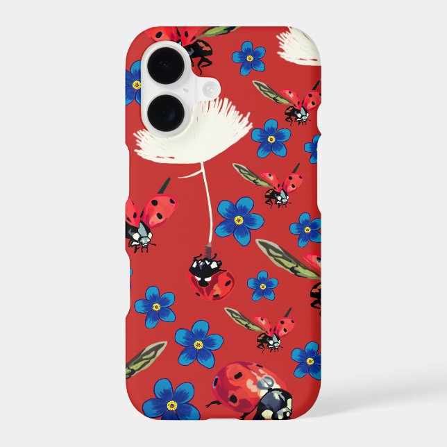 Lady bugs Apple iPhone X, Barely There Case (Back)