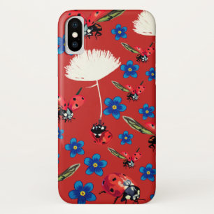 Lady bugs Apple iPhone X, Barely There iPhone X Case