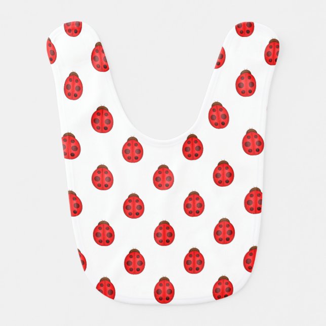 Lady Bugs Baby Bib (Front)