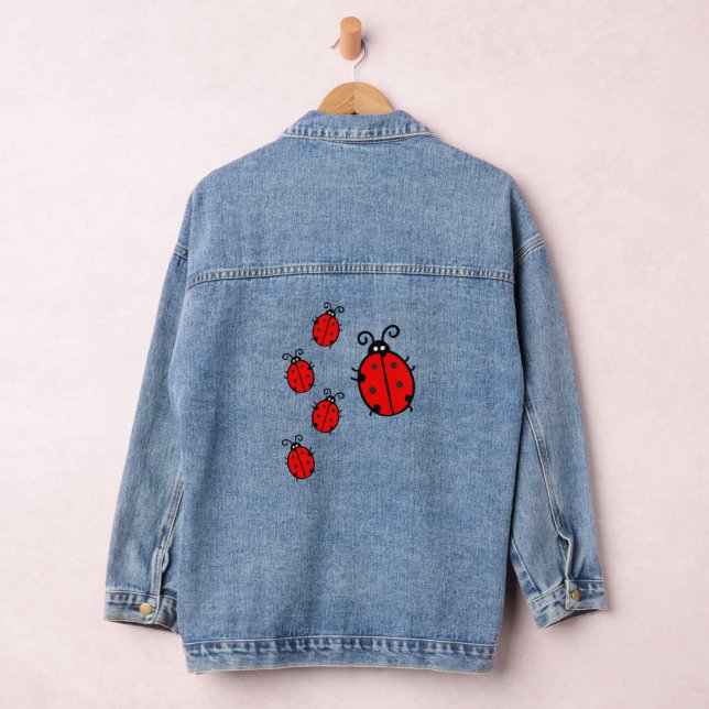 Lady Bugs Design Denim Jacket (Hangar)