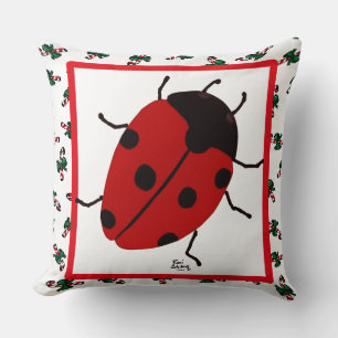 LADY BUGS THROW PILLOW