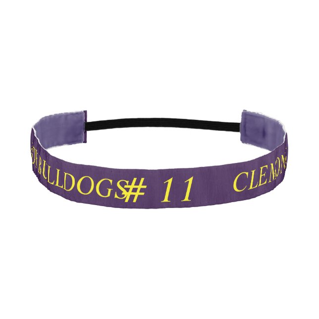 Lady Bulldogs Grosgrain Non-Slip Headband (Front)