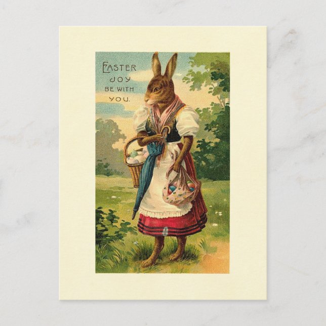 Lady Bunny Brings Easter Joy Holiday Postcard (Front)