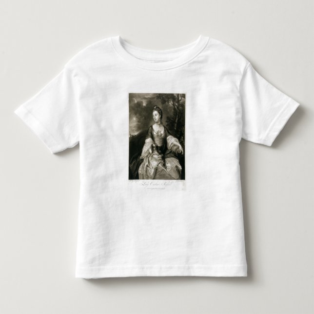 Lady Caroline Russell, engraved by James McArdell Toddler T-shirt (Front)
