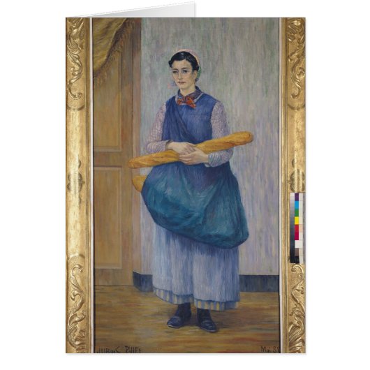 Lady Carrying Bread, 1889 Cards (Front)