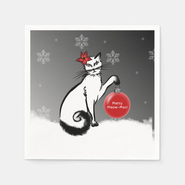 Lady Cat Napkins (Front)