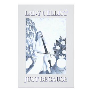 LADY CELLIST PHOTO PRINT