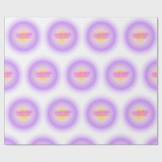 Lady CEO Lavender Purple Gradient Aura Energy Wrapping Paper