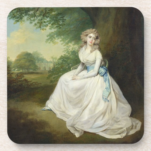 Lady Chambers, c.1789 (oil on canvas) Drink Coaster (Front)