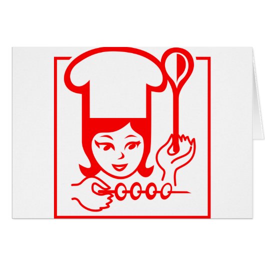 Lady Chef Cards (Front Horizontal)