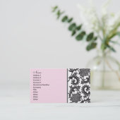 Lady Damask Business Card (Standing Front)