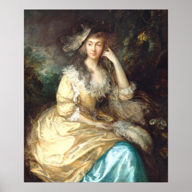 Lady de Dunstanville Thomas Gainsborough Fine Art Poster (Front)