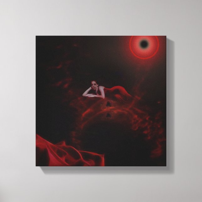 Lady Death in Red Canvas Print (Front)