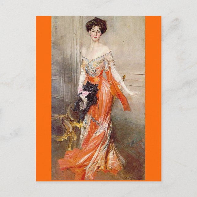 Lady Decies - Boldini Postcard (Front)