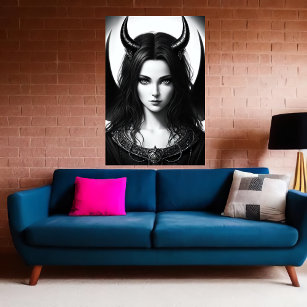 Lady demon Lord   AI Art Poster