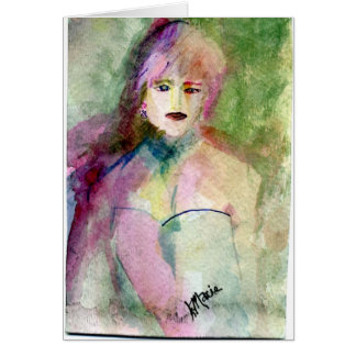 Lady Di whimsical portraiture Cards