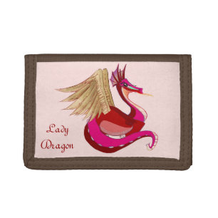 Lady Dragon Tri-fold Wallet