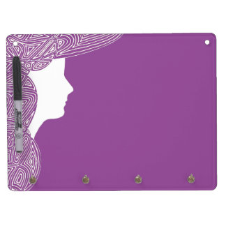 Lady Dry Erase Board With Keychain Holder
