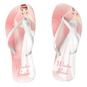 LADY ELEGANCE COLLECTION - Bride Flip Flops
