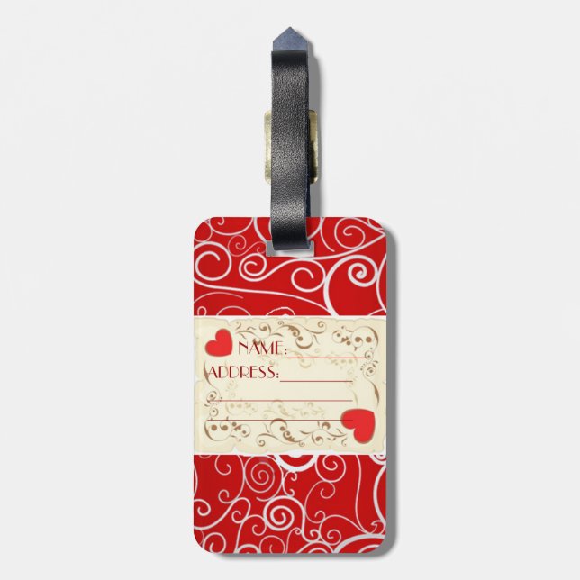 LADY ELEGANCE COLLECTION LUGGAGE TAG (Back Vertical)
