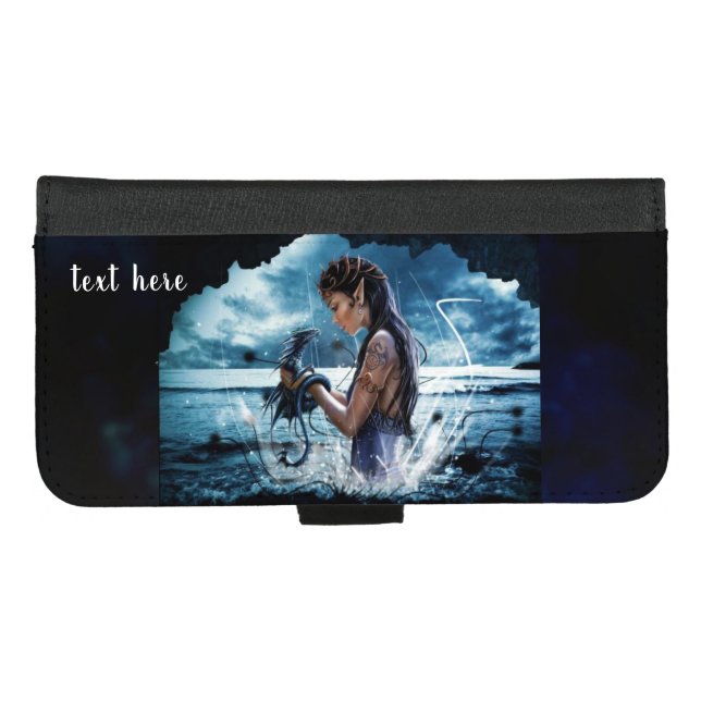 Lady Elf & Baby Dragon iPhone 8/7 Plus Wallet Case (Front (Horizontal))