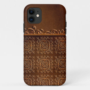 Lady Embossed Leather iPhone 11 Case