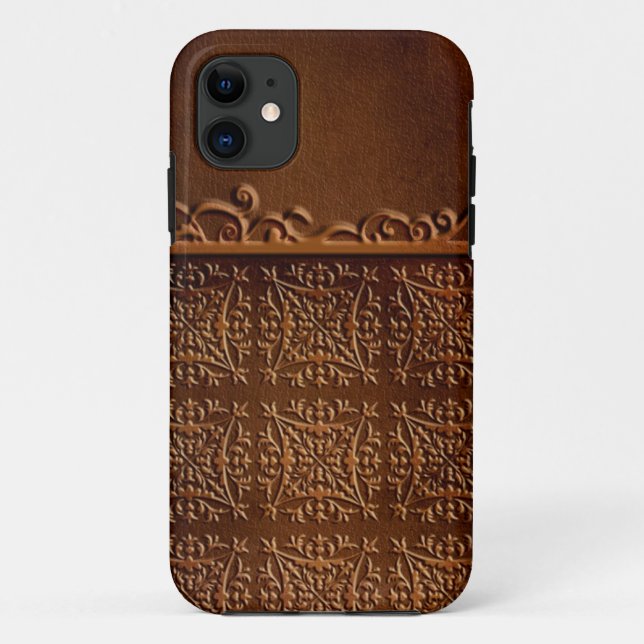 Lady Embossed Leather Case-Mate iPhone Case (Back)