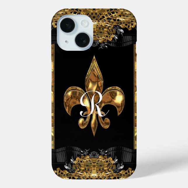 Lady Eve Fleur French Monogram    Case-Mate iPhone Case (Back)