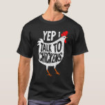 Lady Farmer Chicken Idea T-shirt at Zazzle