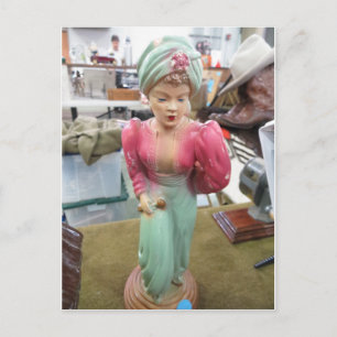 Lady Figurine Postcard