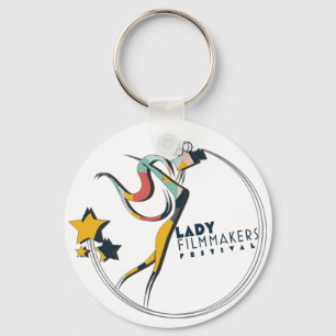 Lady Filmmakers Canvas Key Chain