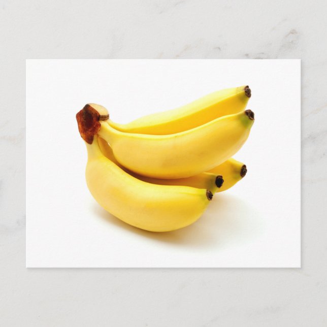 Lady Finger bananas on a white background Postcard (Front)