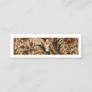 Lady Flower in the Wind Persian Floral Fantasy A Mini Business Card
