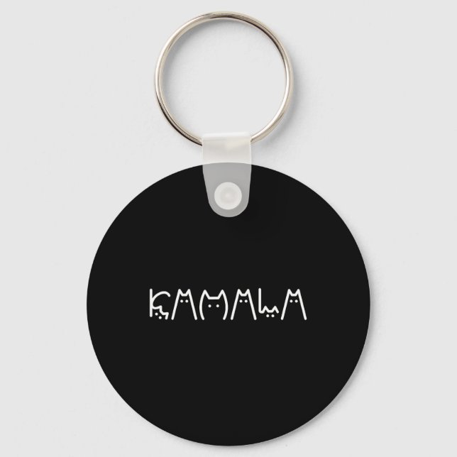 Lady Fun Childless Cat Ladies For Harris 2024  Keychain (Front)