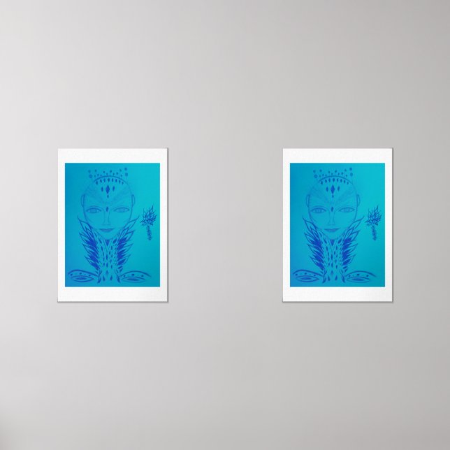 Lady Galactic Being Wall Art Sets (Front)