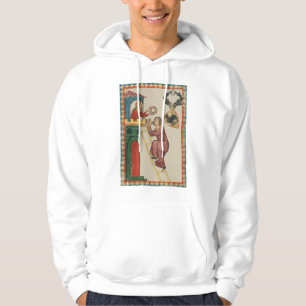 Lady Giving Gift to Suitor, 14th Century Hoodie