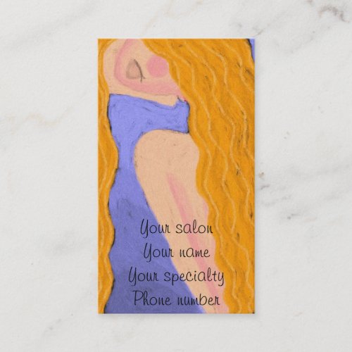 Lady Godiva Hair Stylist Business Card
