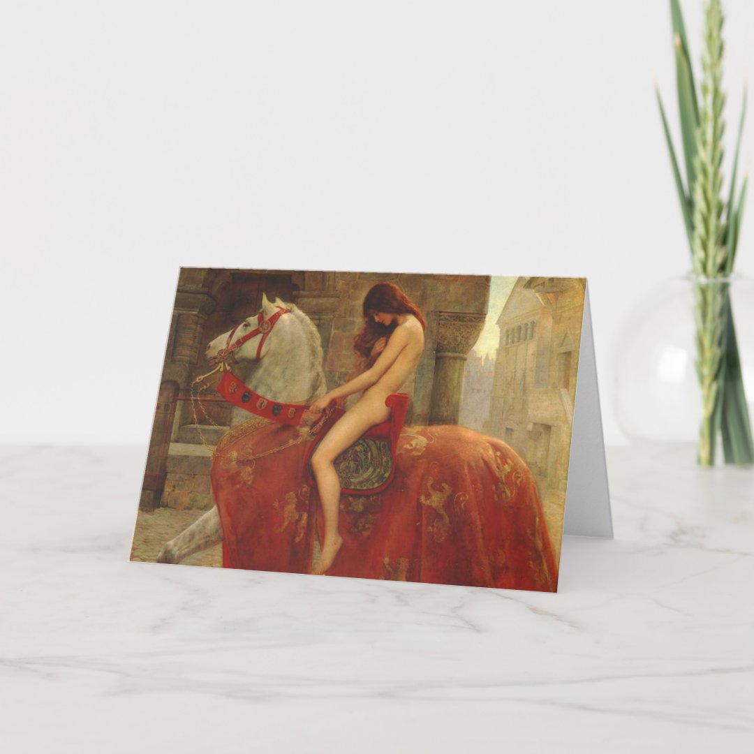 Lady Godiva John Collier 1898 Card Zazzle